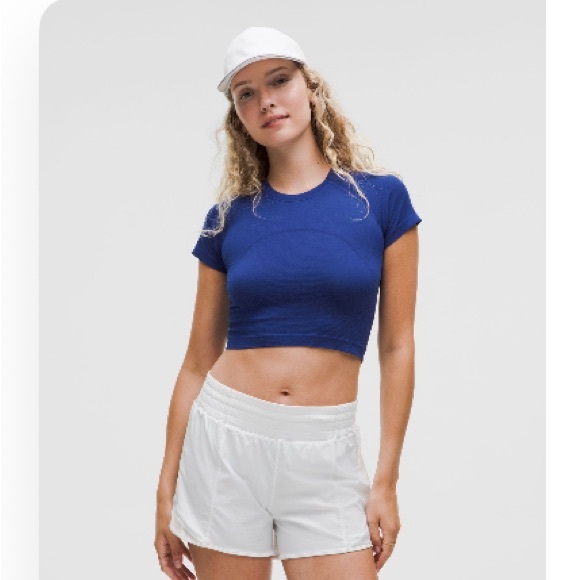 lululemon athletica Swiftly Tech Cropped Short-Sleeve Shirt 2.0 - Picture 1 of 1